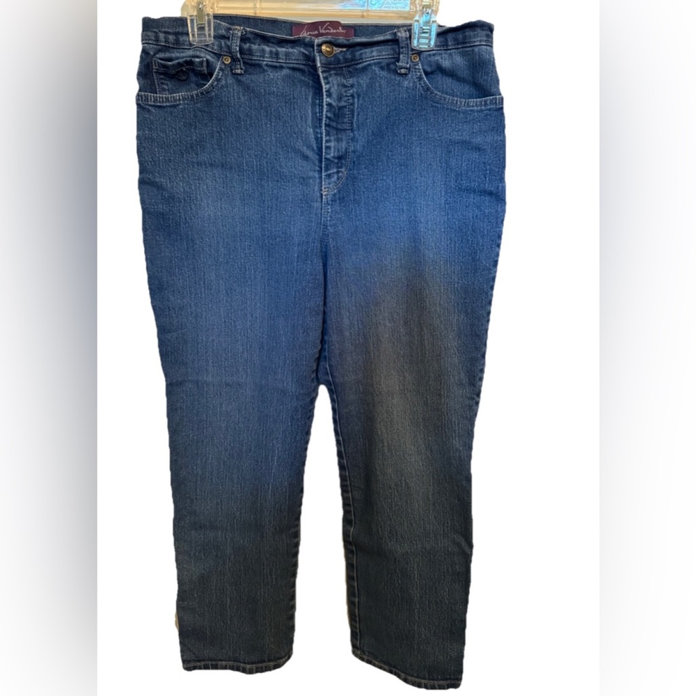 Gloria Vanderbilt Amanda Jeans Womens Petite 16P Stretch Denim High-rise Tapered